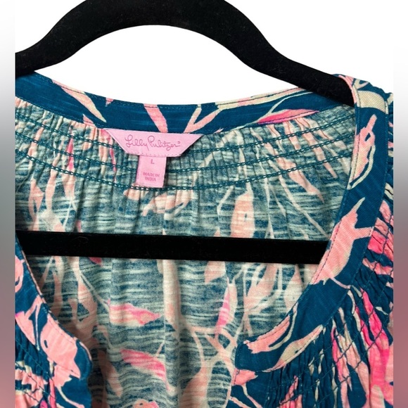 Lilly Pulitzer Essie Maxi in in Tidal Wave It's Prime Time Size L - Picture 3 of 4